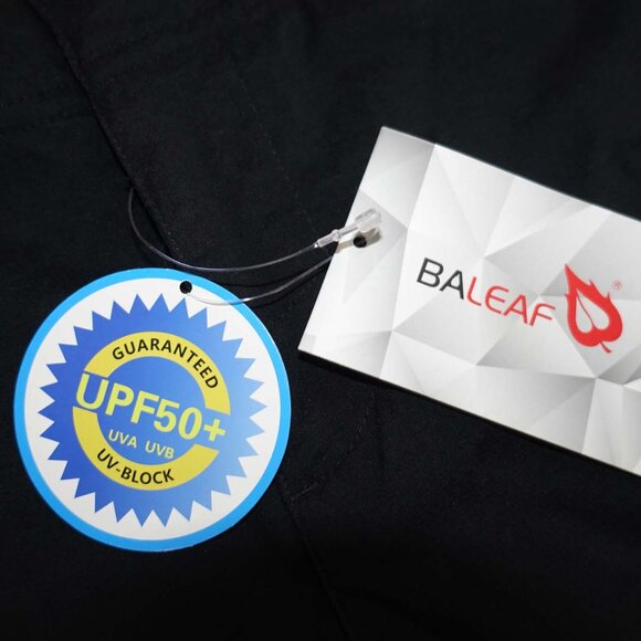 Baleaf Women's Upf 50 Nylon Hiking Pants Size Small NWT Black 31" Inseam S - Picture 3 of 6